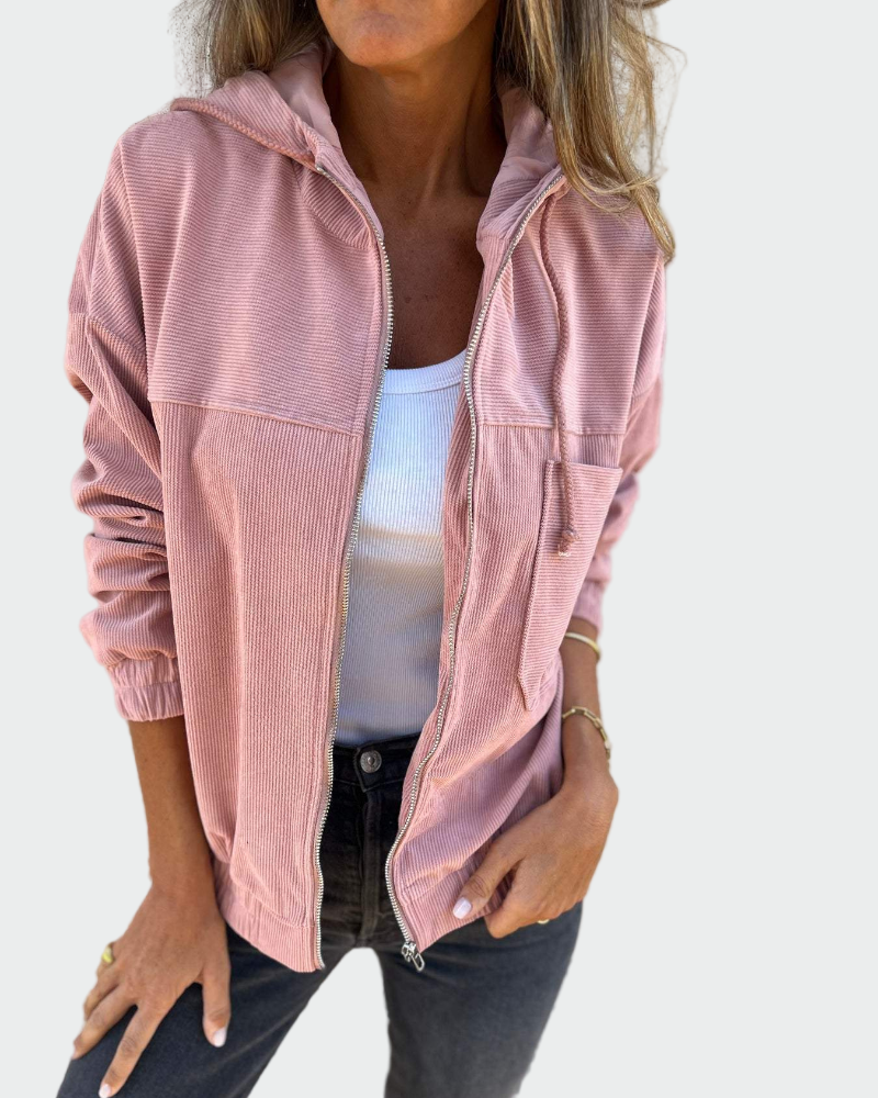 Aksominio tekstūros švarkas su raukšėmis