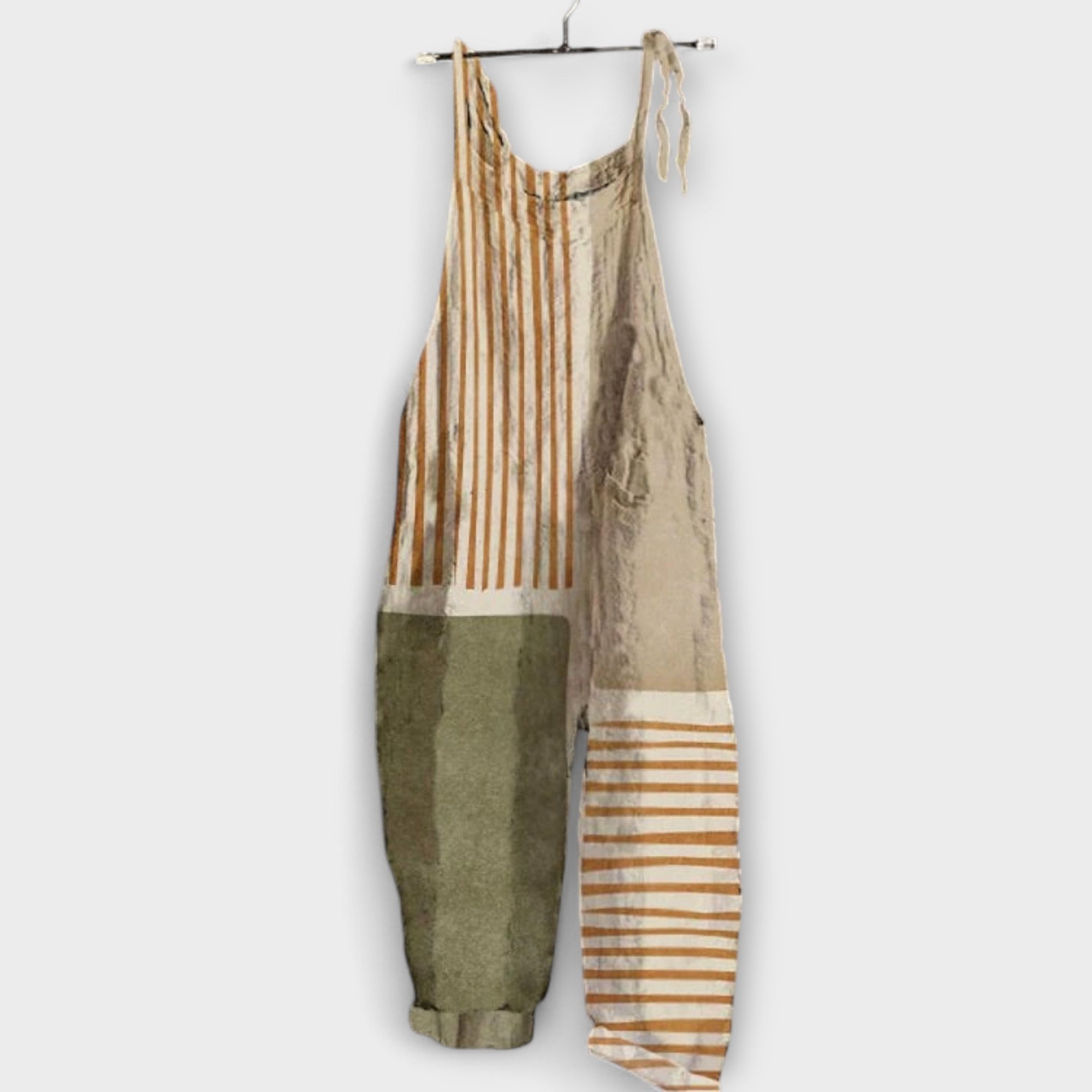 Darija – Vintage jumpsuit su plačiomis kojomis